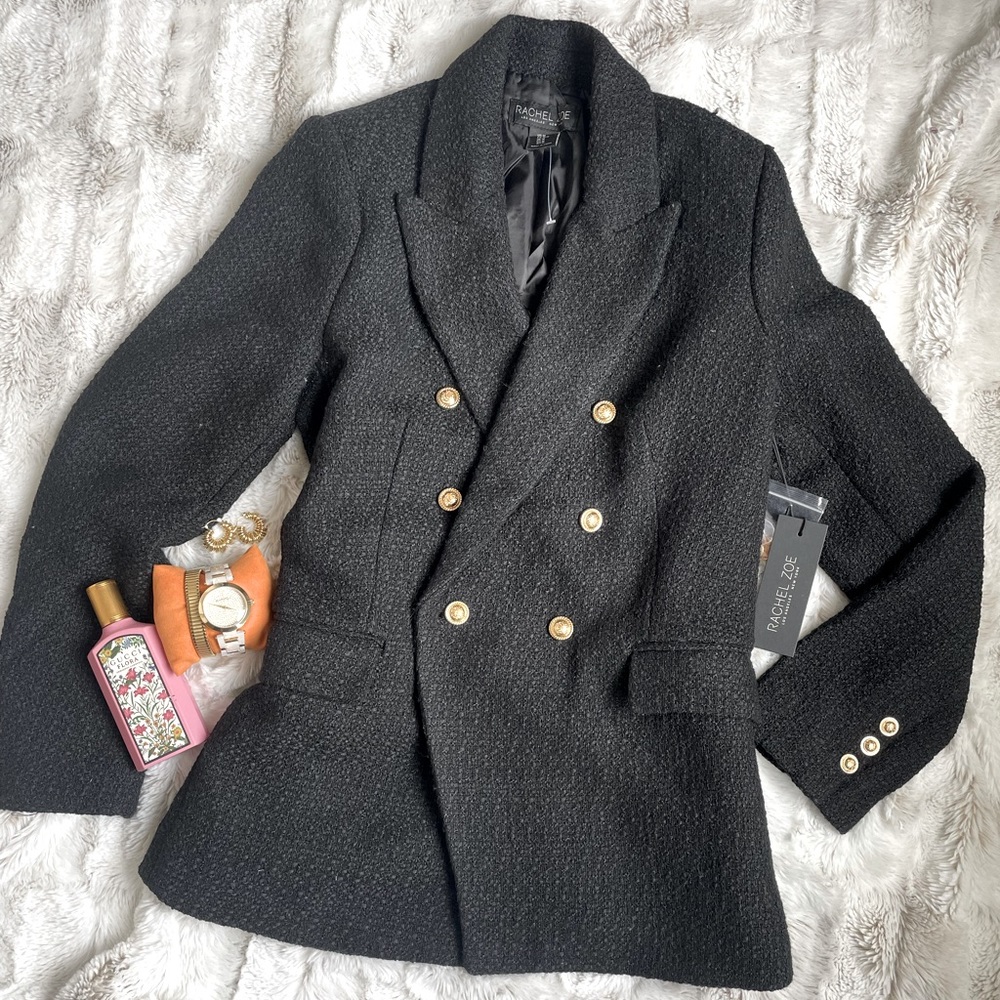Rachel Zoe Tweed Blazer Coat
